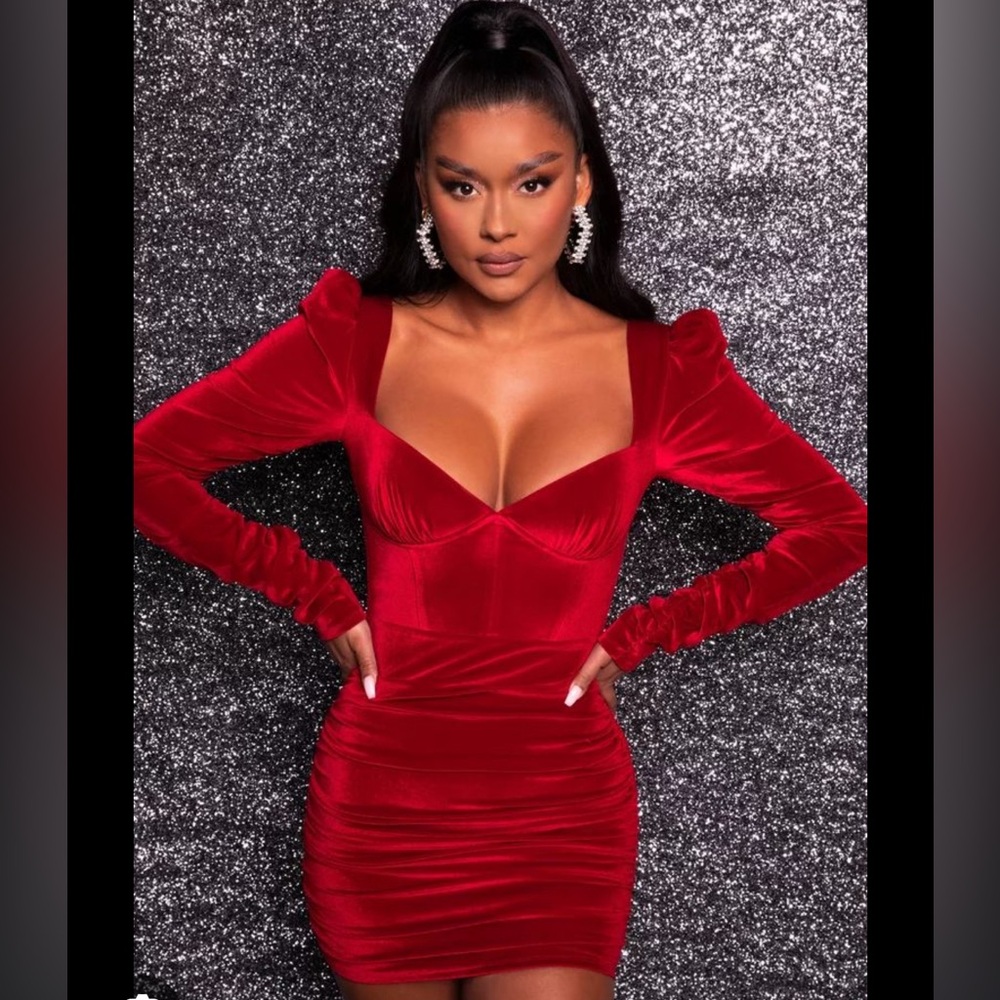 Oh Polly Red Mini Dress